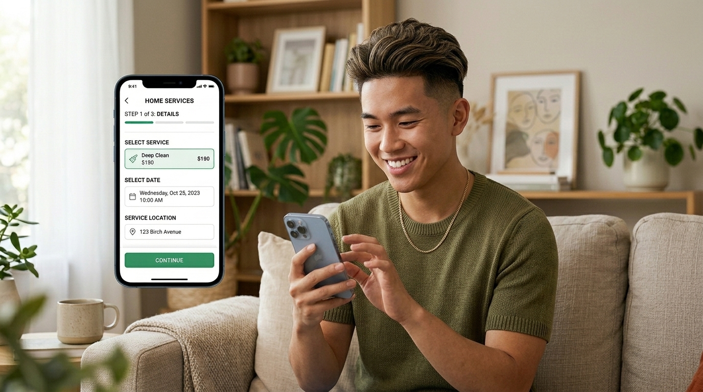 booking and service page clarity