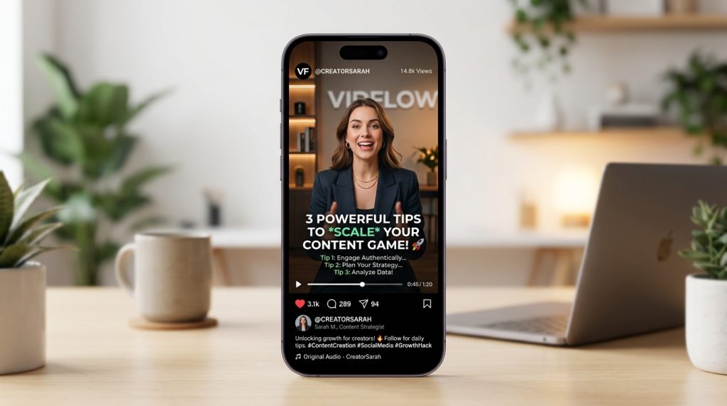 Video content mockup social media 202607031403